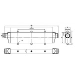 Intercooler universale da competizione 550x140x65mm - 55mm