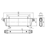 Intercooler universale da competizione 550x180x65mm - 60mm