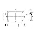 Intercooler universale da competizione  550x230x65mm - 60mm