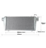 Intercooler universale da competizione  600x300x76mm - 63mm