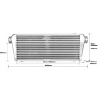 Intercooler universale da competizione 700x300x100mm - 76mm