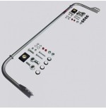 Kit barra antirollio posteriore per Fiat 500 Abarth